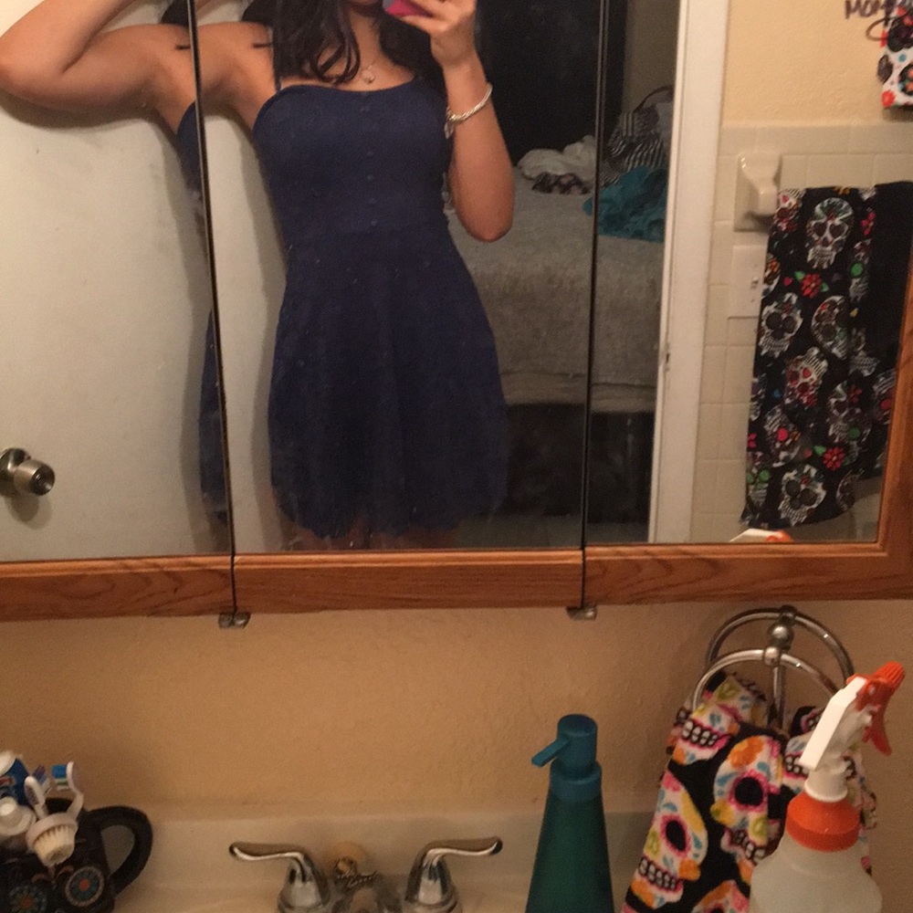 Navy blue dress